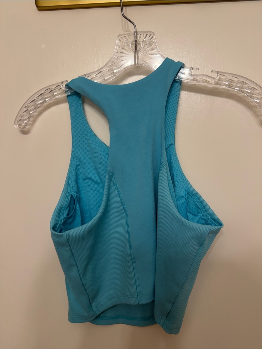 all in motion Ribbed Racerback Tank Top - Turquoise Blue - Picture 2 of 2